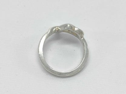 (10461_0201) Tiffany&Co. Tiffany&Co Tiffany Rubbing Heart Ring 3.4g SV925 Ring