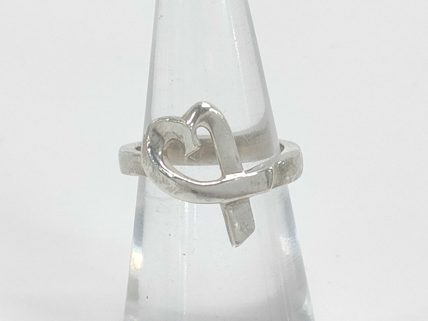 (10461_0201) Tiffany&Co. Tiffany&Co Tiffany Rubbing Heart Ring 3.4g SV925 Ring
