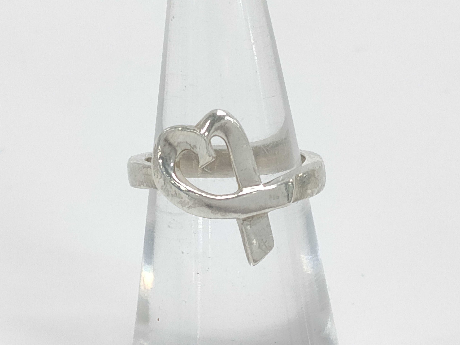 (10461_0201) Tiffany&Co. Tiffany&Co Tiffany Rubbing Heart Ring 3.4g SV925 Ring