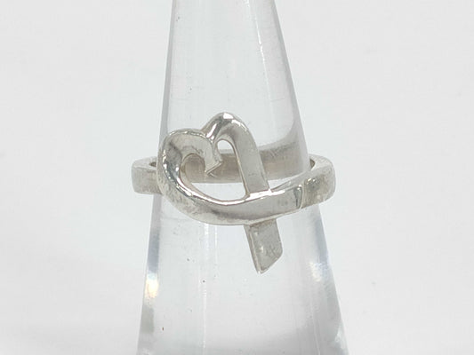 (10461_0201) Tiffany&Co. Tiffany&Co Tiffany Rubbing Heart Ring 3.4g SV925 Ring