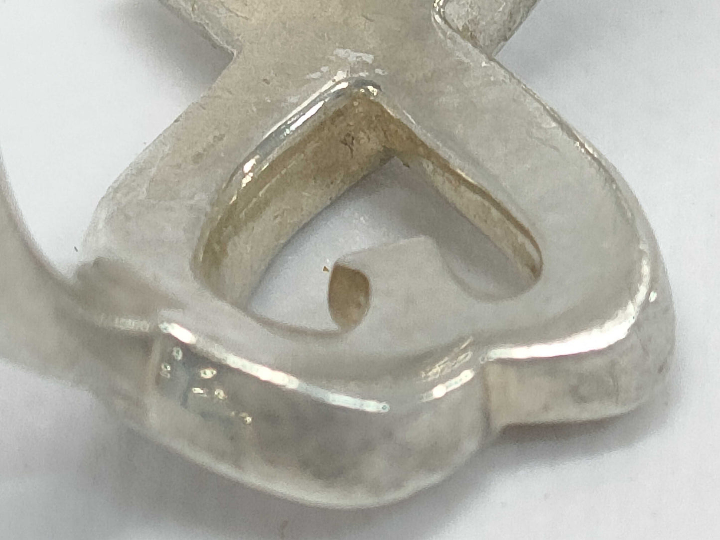 (10461_0201) Tiffany&Co. Tiffany&Co Tiffany Rubbing Heart Ring 3.4g SV925 Ring