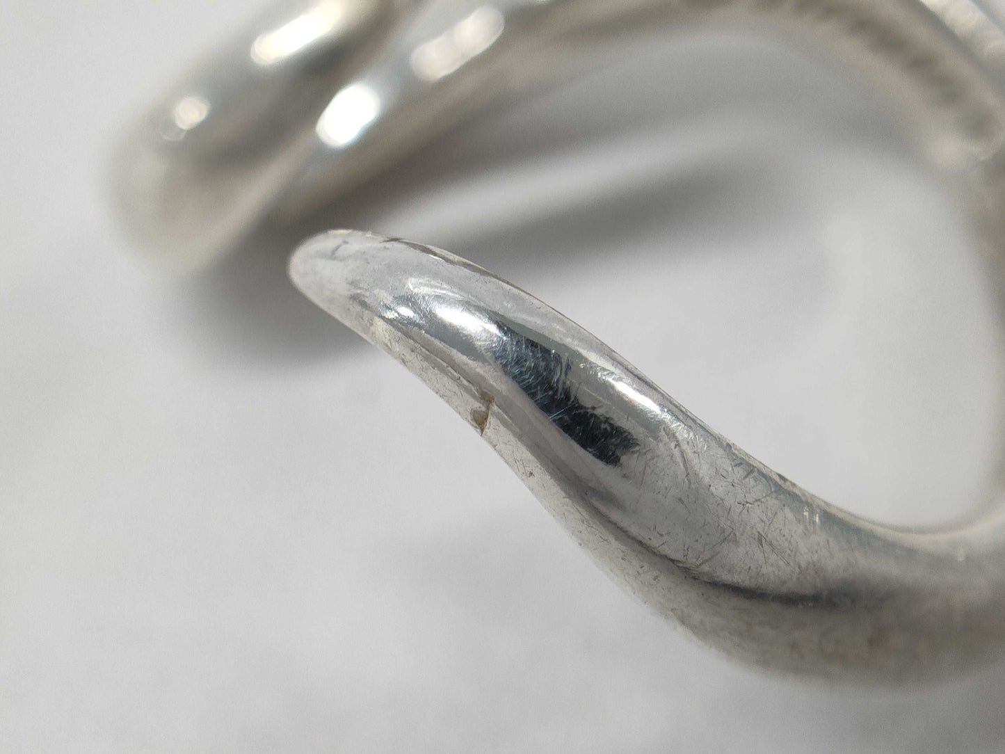 (10461_0214) Tiffany&Co. Tiffany&Co Tiffany&Co Open Heart Ring 6.5g SV925 Ring