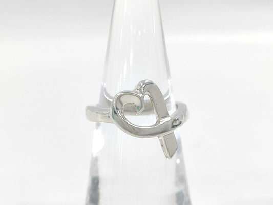 (10461_0186) Tiffany&Co. Tiffany&Co Tiffany&Co Rubbing Heart Ring 3.8g SV925 Ring