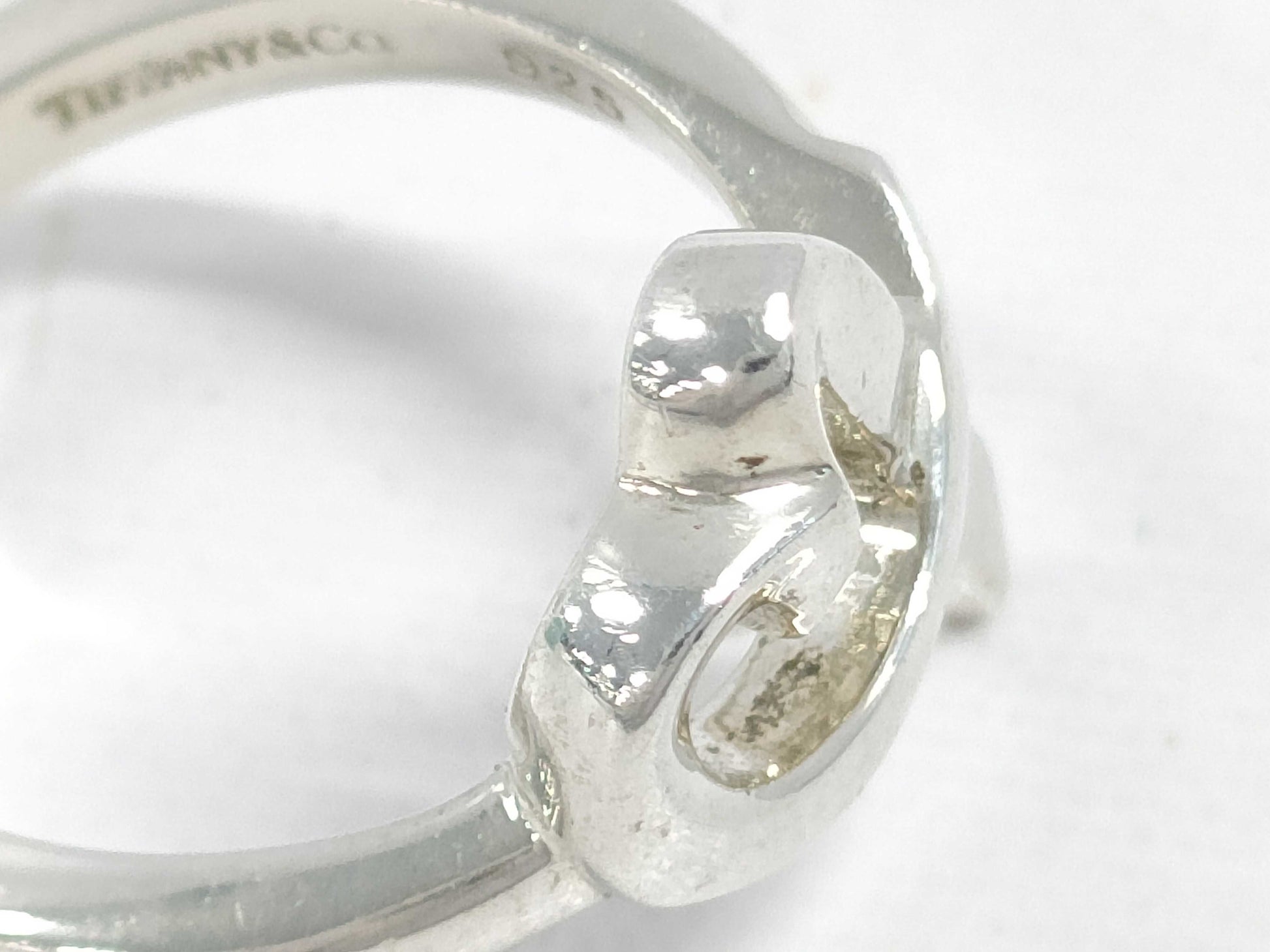 (10461_0186) Tiffany&Co. Tiffany&Co Tiffany&Co Rubbing Heart Ring 3.8g SV925 Ring