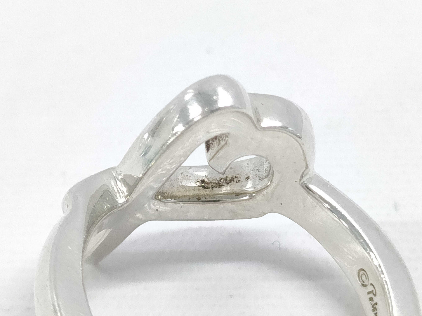 (10461_0186) Tiffany&Co. Tiffany&Co Tiffany&Co Rubbing Heart Ring 3.8g SV925 Ring