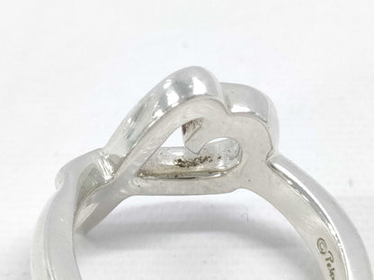 (10461_0186) Tiffany&Co. Tiffany&Co Tiffany&Co Rubbing Heart Ring 3.8g SV925 Ring