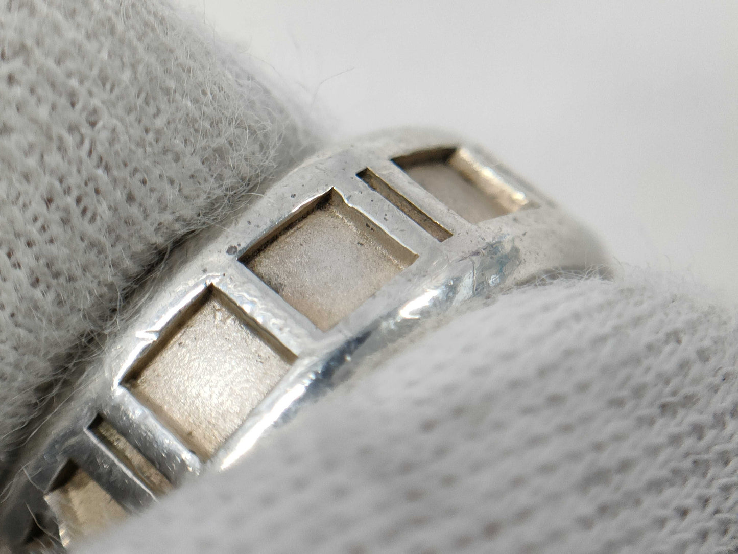 (10461_0221) Tiffany&Co. Tiffany&Co Tiffany&Co Tiffany Atlas Ring 6.8g SV925 Ring
