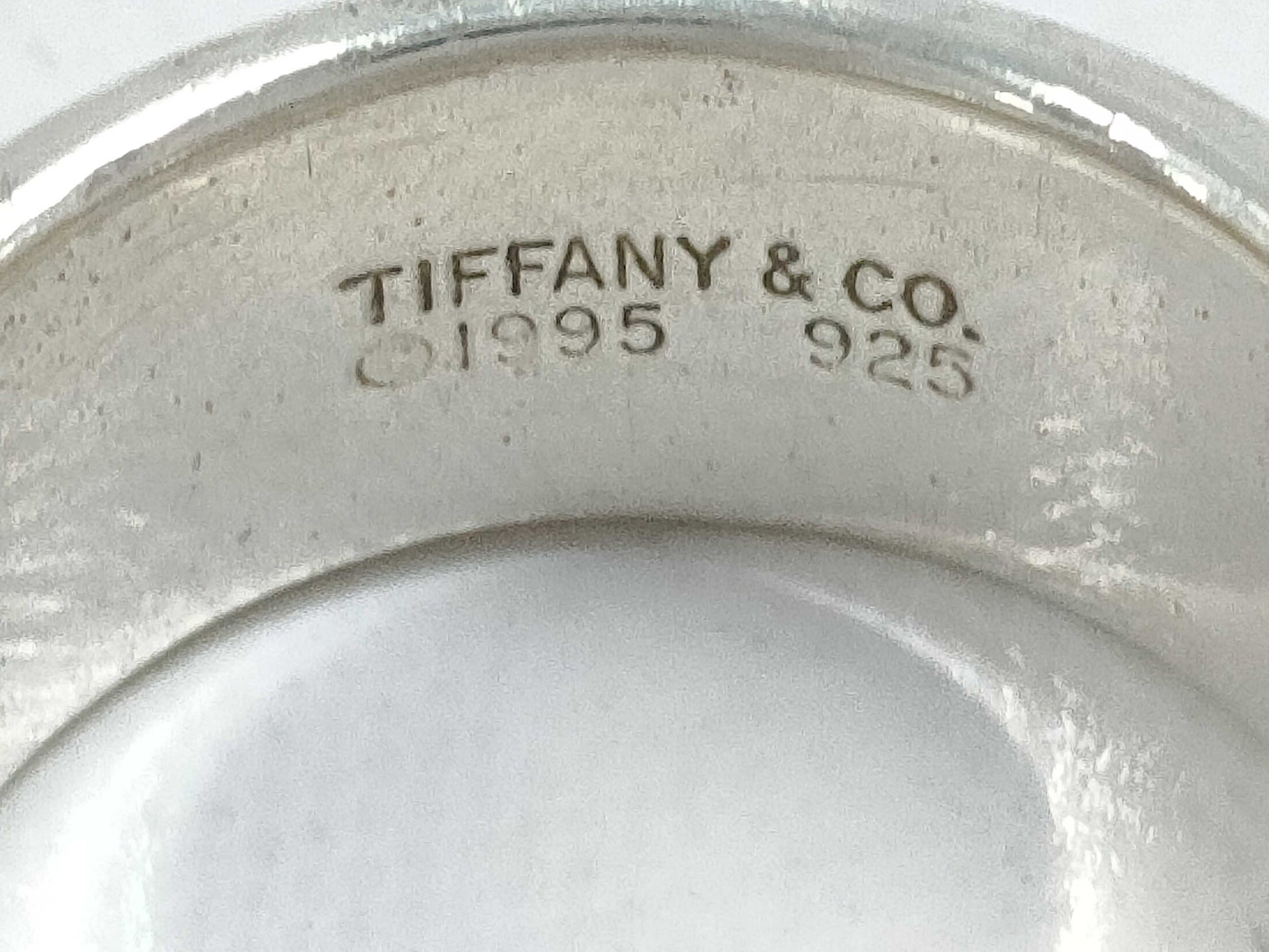 (10461_0197) Tiffany&Co. Tiffany&Co Tiffany&Co Double Line Ring 7.9g SV925 Ring