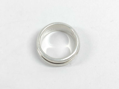 (10461_0197) Tiffany&Co. Tiffany&Co Tiffany&Co Double Line Ring 7.9g SV925 Ring