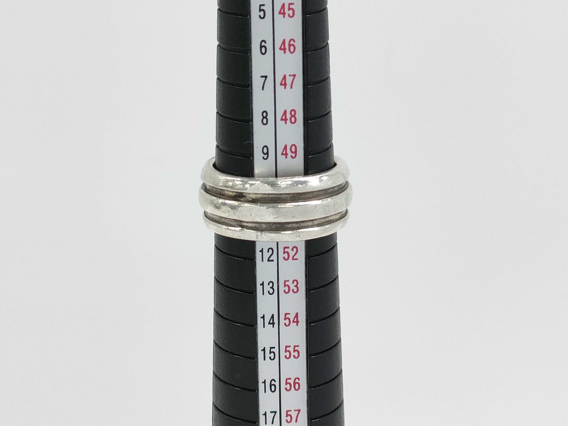 (10461_0197) Tiffany&Co. Tiffany&Co Tiffany&Co Double Line Ring 7.9g SV925 Ring