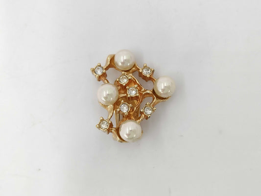 (10461_0344) Dior DIOR Dior Gold Pearl Earrings Earrings