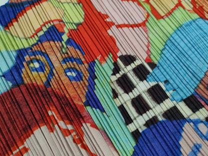 (10462_0314) PLEATS PLEASE Pleats Pleases Issey Miyake Lamia Ziade Graffiti Dress 4 Dresses