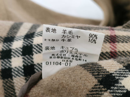 (10462_0226) BURBERRY London Cashmere Novacheck Duffel Coat M Coat
