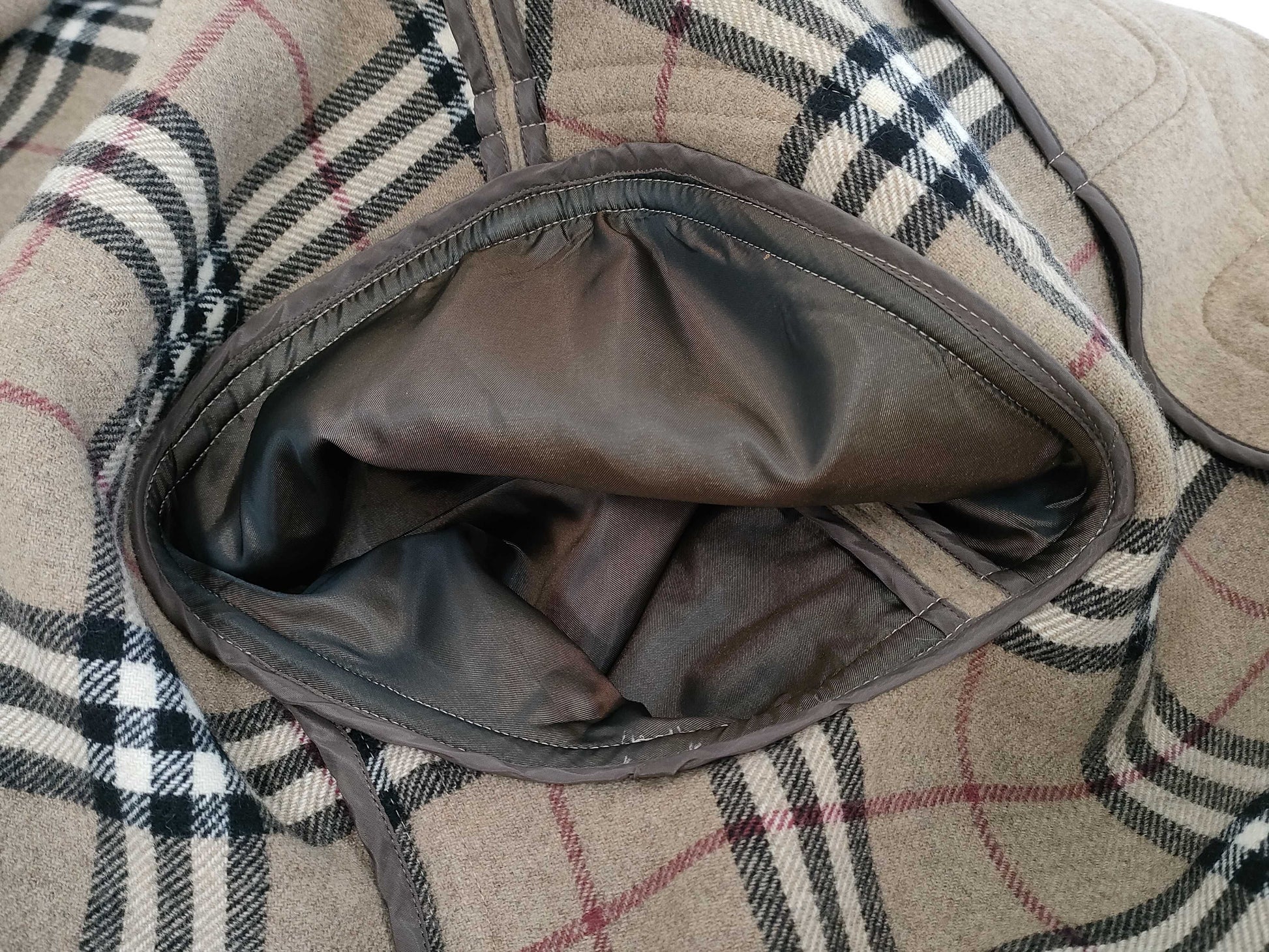 (10462_0226) BURBERRY London Cashmere Novacheck Duffel Coat M Coat