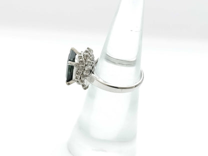 Colored Stone 2.955ct D0.47ct PT900 6.3g Ring 