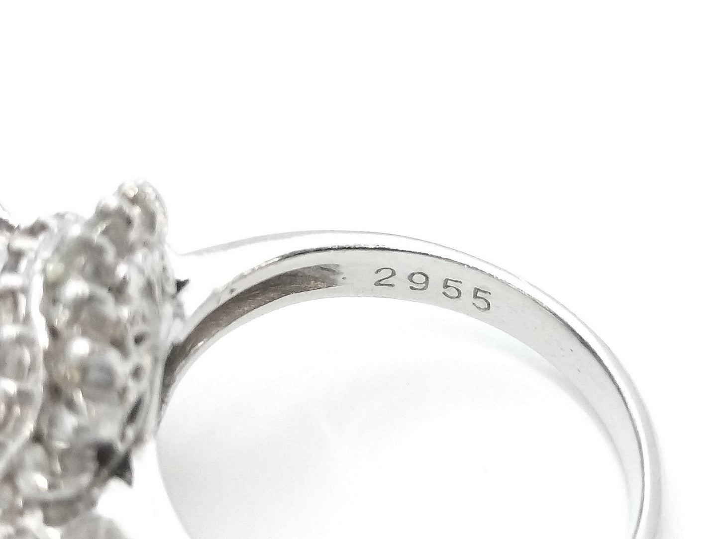 Colored Stone 2.955ct D0.47ct PT900 6.3g Ring 