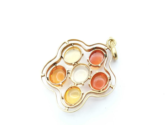 Colored Stone K18 4.7g Pendant Top 