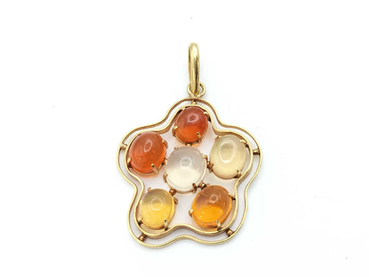 Colored Stone K18 4.7g Pendant Top 