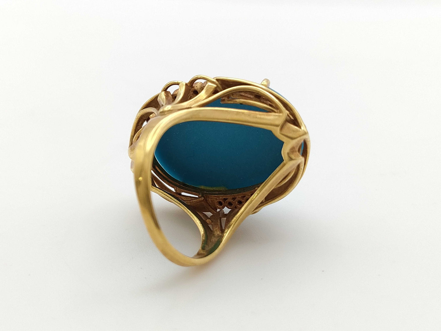 Turquoise 18K 12.1g Ring 