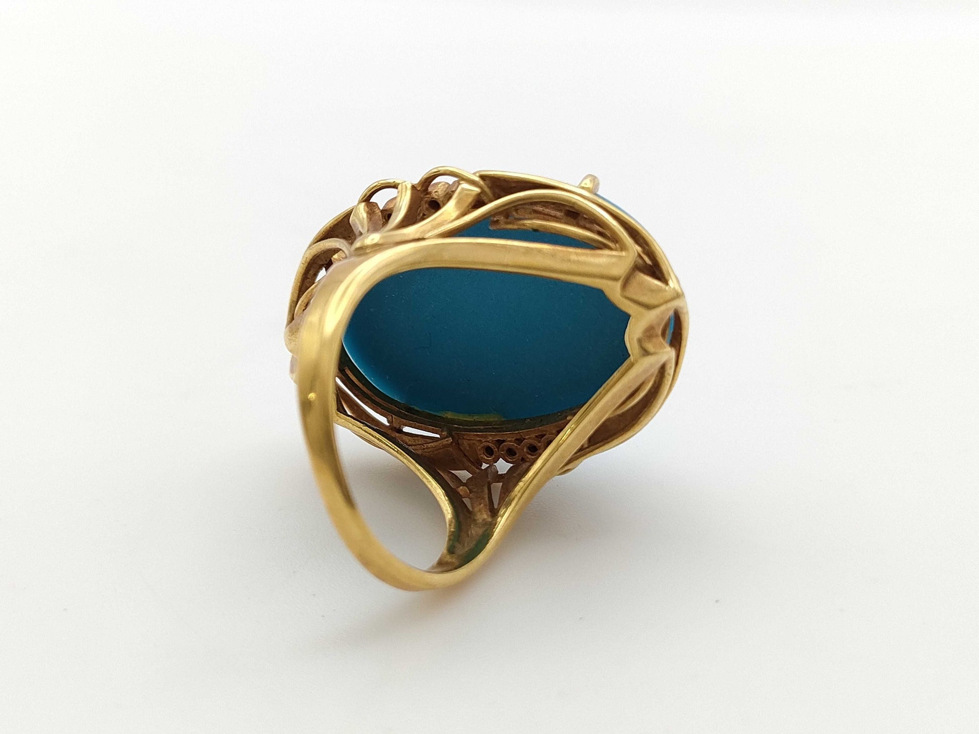 Turquoise 18K 12.1g Ring 