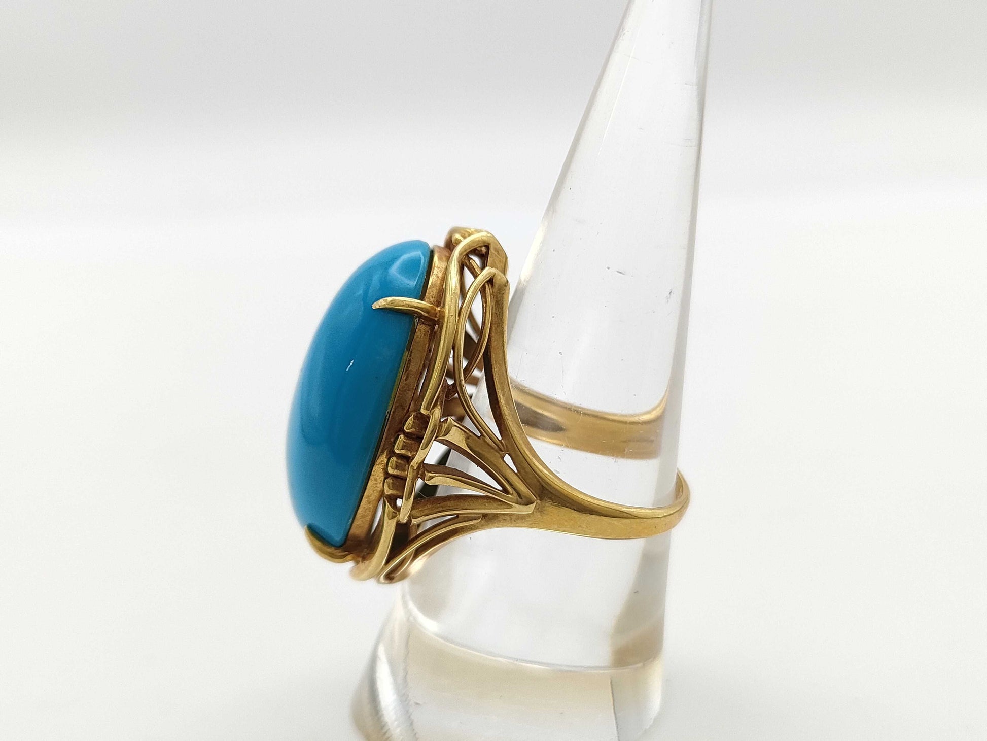 Turquoise 18K 12.1g Ring 