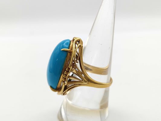 Turquoise 18K 12.1g Ring 