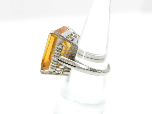 Colored Stone 26.62ct D0.46ct PM900 18.4g Ring 