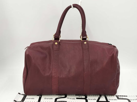 (10460_0203) LONG CHAMP Longchamp Boston Bag Bordeaux Boston Bag