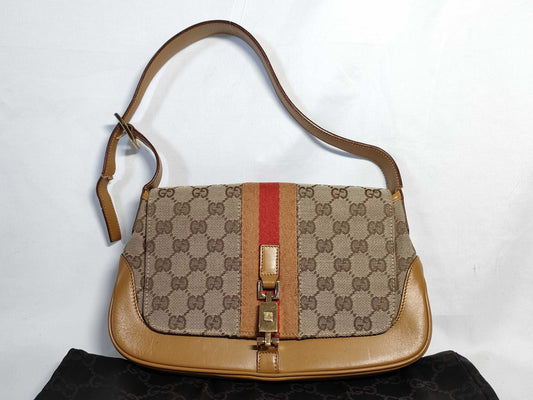 GUCCI Jackie One-Shoulder Shima Shoulder Bag