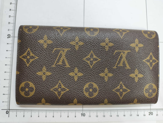LOUIS VUITTON LOUIS VUITTON Monogram LV Monogram Porte Monnaie Credit Wallet M61725 TH0092