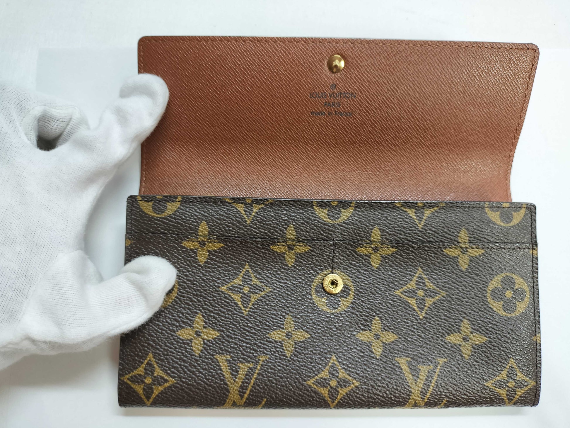 LOUIS VUITTON LOUIS VUITTON Monogram LV Monogram Porte Monnaie Credit Wallet M61725 TH0092