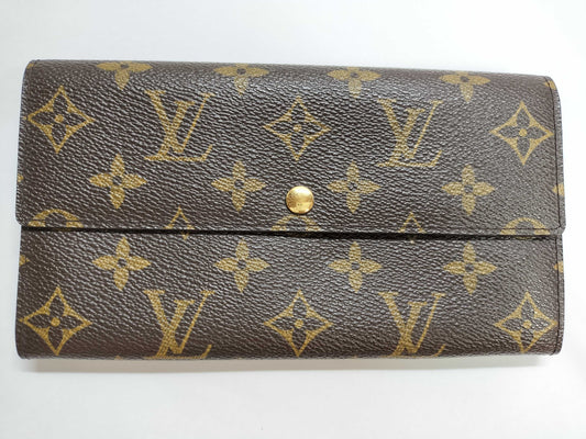 LOUIS VUITTON LOUIS VUITTON Monogram LV Monogram Porte Monnaie Credit Wallet M61725 TH0092