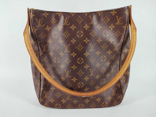 LOUIS VUITTON Monogram LV Monogram Looping GM M51145 MI1909 Shoulder Bag