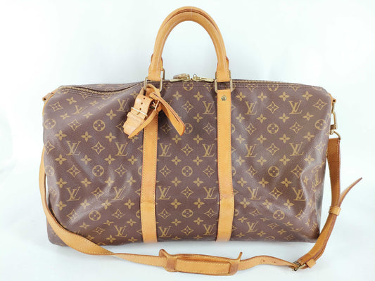 LOUIS VUITTON Monogram LV Monogram Keepall Bandouliere 50 M41416 VI0934 Boston Bag