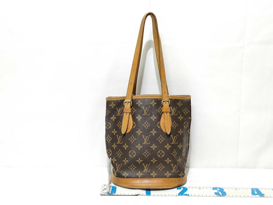 LOUIS VUITTON Monogram LV Monogram Petit Bucket M42238 VI0949 Tote Bag