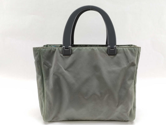 PRADA Nylon Prada Tote Bag Green Nylon Handbag