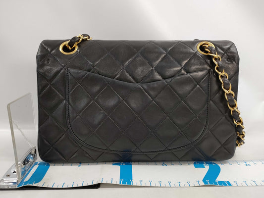 CHANEL Matelasse Double Flap Lambskin Shoulder Bag in Box
