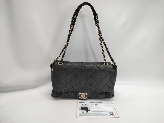 CHANEL Sparkle Leather Shoulder Bag