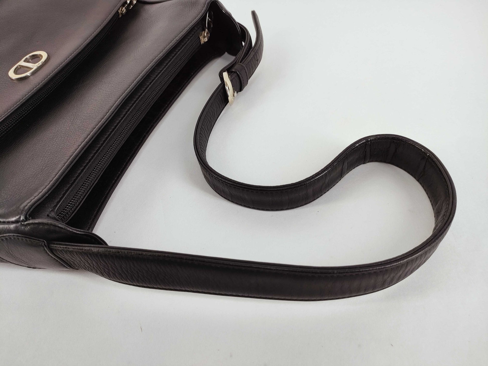 Dior Black Leather Shoulder Bag