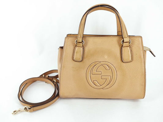 GUCCI Soho Bag with Shoulder Strap, Handbag