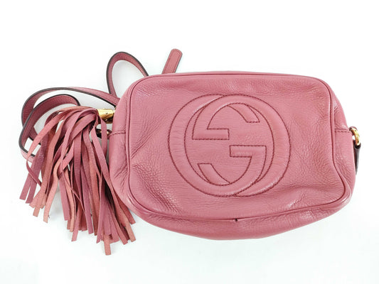GUCCI Soho Shoulder Bag Purple