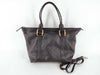 GUCCI Bamboo Shimmer Leather Tote Bag with Shoulder Strap