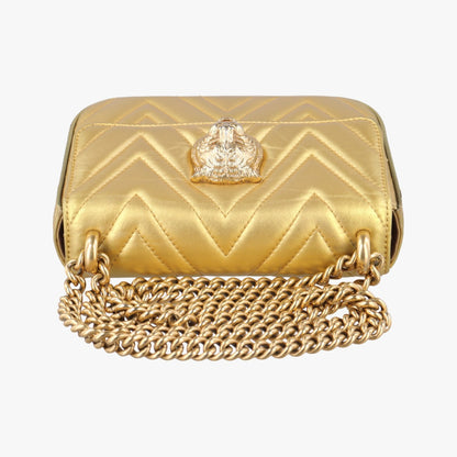GUCCI Broadway Gold Leather Shoulder Bag 432581G019763661