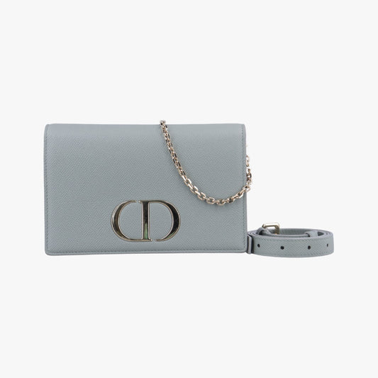Dior 30 Montaigne Gray Leather Shoulder Bag 19-BO-0261