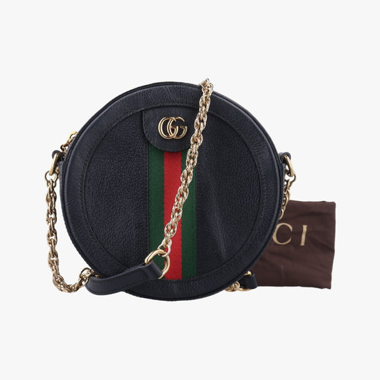 GUCCI Ophidia Black/Green/Red Leather Shoulder Bag 550618F029149384