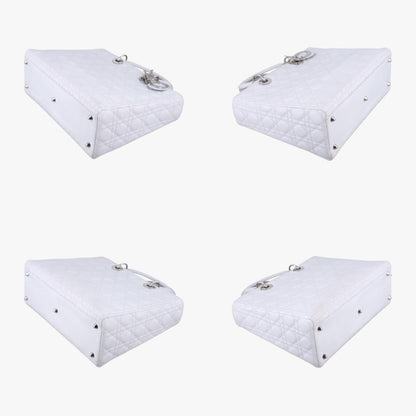 Dior Lady Dior White Lambskin 16-BO-1101 Handbag
