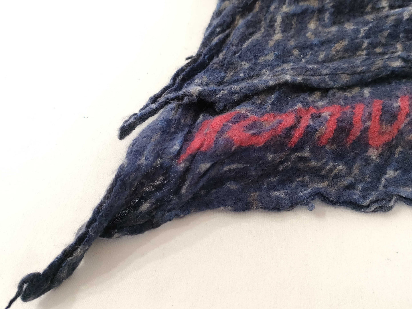 LOUIS VUITTON Wool Blue Scarf