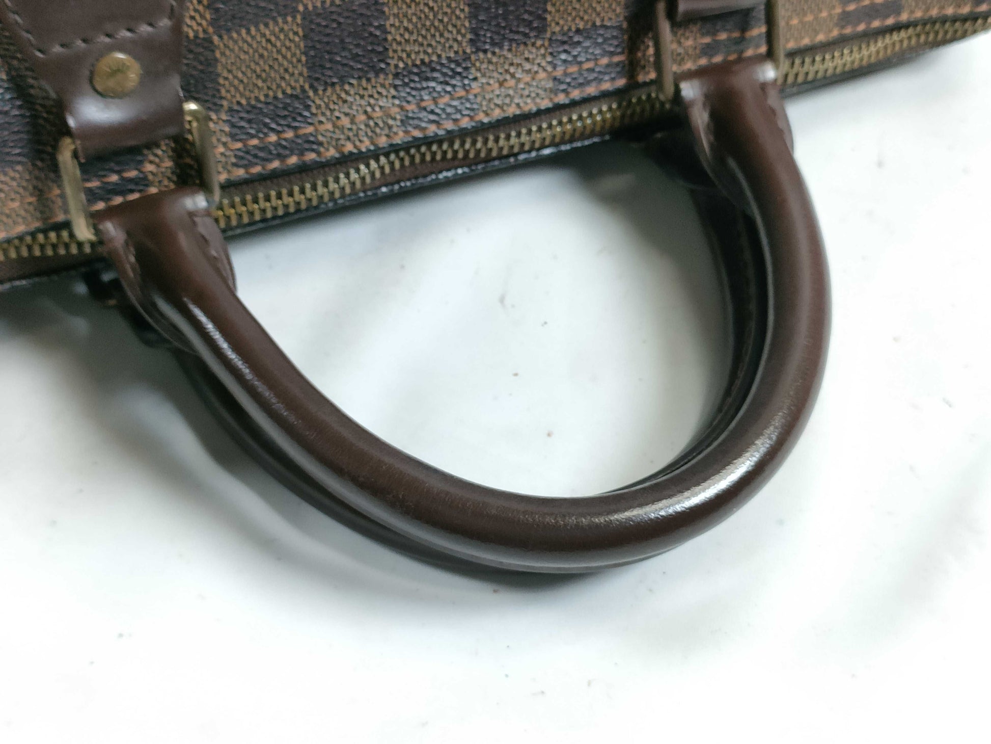 LOUIS VUITTON Damier PH - Louis Vuitton Damier Ebene Speedy Canvas Han Bag 30cm Handbag