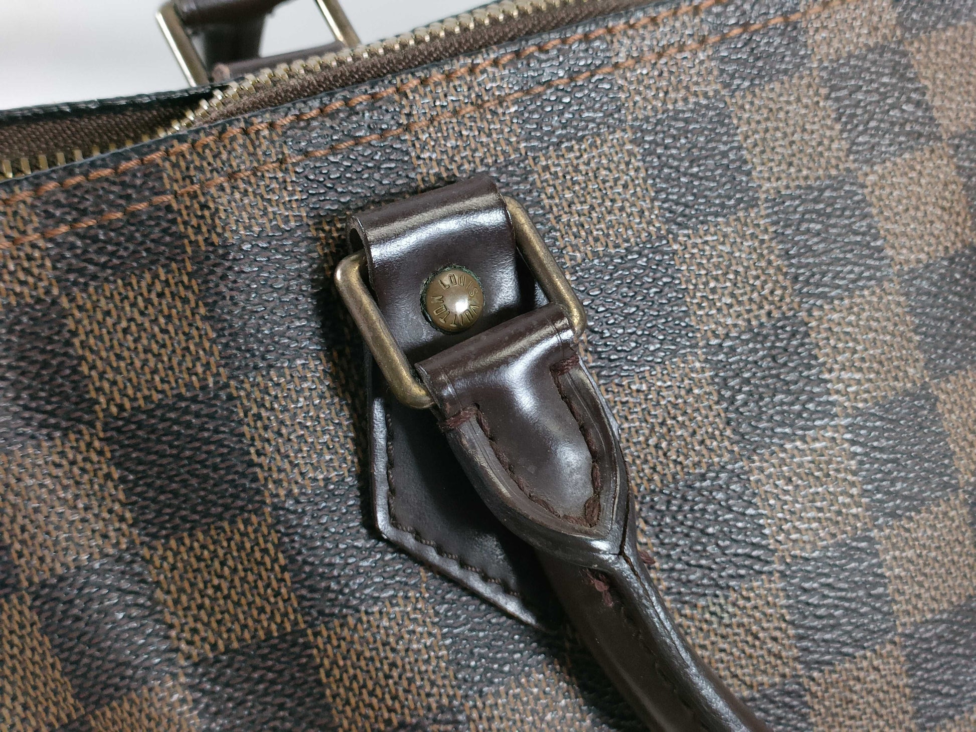LOUIS VUITTON Damier PH - Louis Vuitton Damier Ebene Speedy Canvas Han Bag 30cm Handbag