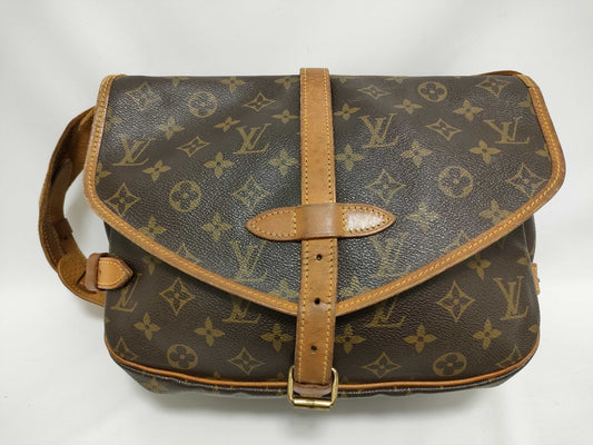 LOUIS VUITTON Monogram TH - Louis Vuitton M42256 VI0922 Saumur 30 Monogram Shoulder Bag